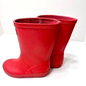 Hunter Red Rain Boots - Kids - Toddler Size 7
